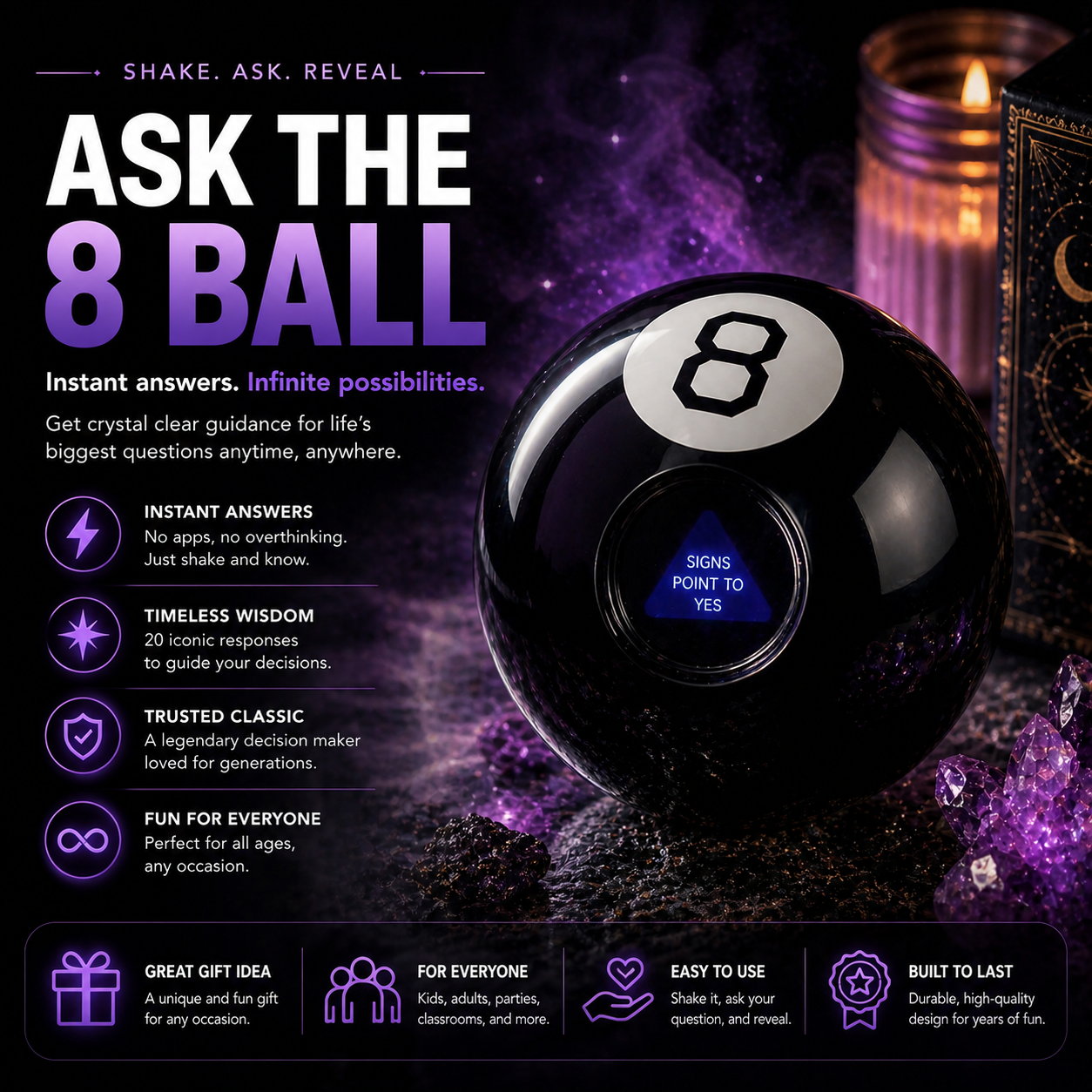 Ask The 8 Ball — instant answers, infinite possibilities
